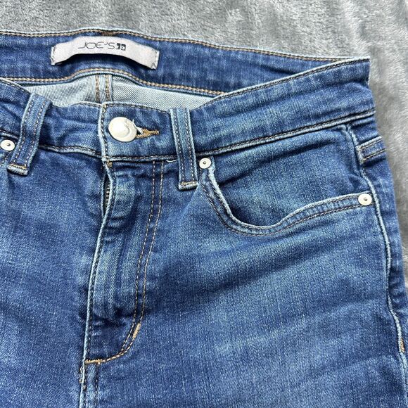 Joe's Jeans‎ Womens 27 Luna Mid-Rise Cigarette Ankle Distressed Raw Hem - Picture 4 of 14